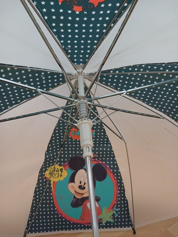 Renkli Mickey Mouse Desenli erkek çocuğu Şemsiye - Görsel 3