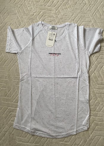 Erkek Beyaz Baskılı Kısa Kollu Tişört - Görsel 2