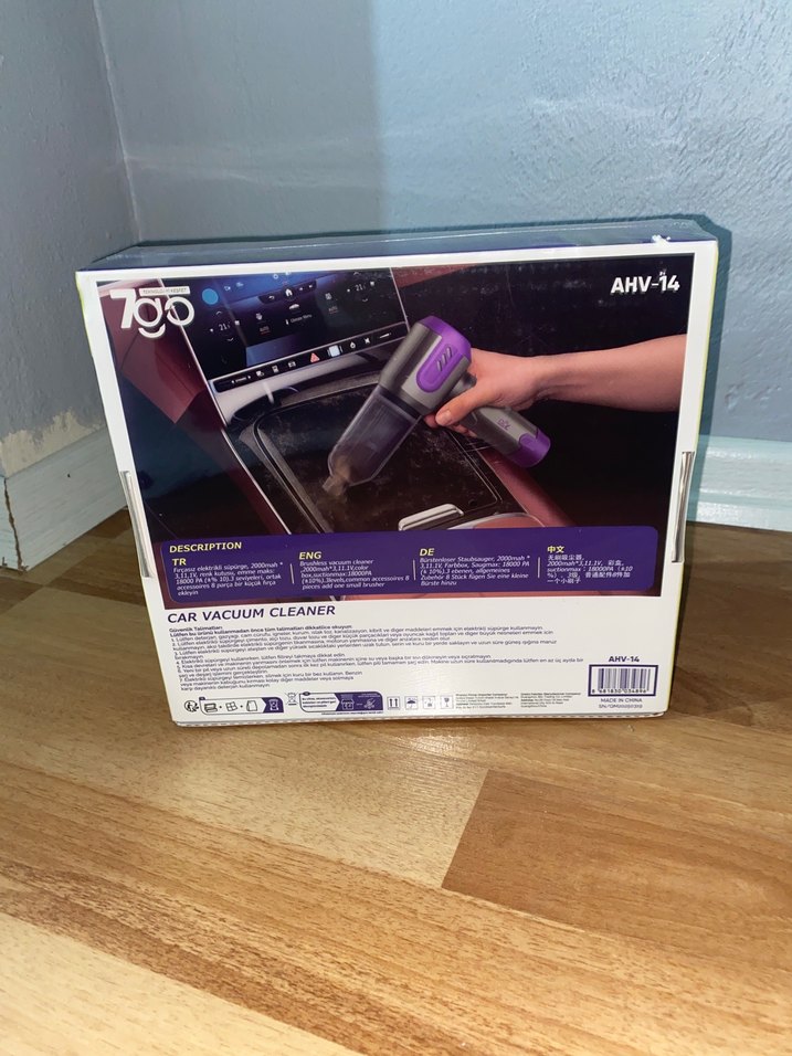 Mor Araç İçi Süpürge - Görsel 2