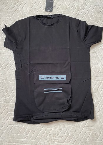 Siyah Erkek Kısa Kollu Tişört - Görsel 2