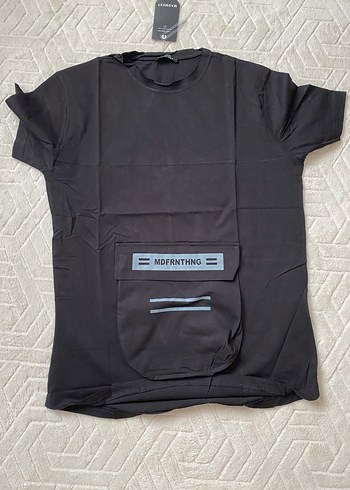 Siyah Erkek Kısa Kollu Tişört - Görsel 3