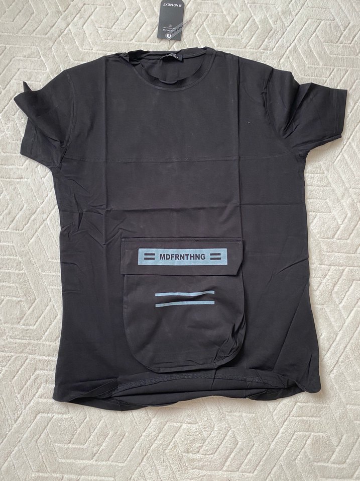 Siyah Erkek Kısa Kollu Tişört - Görsel 3