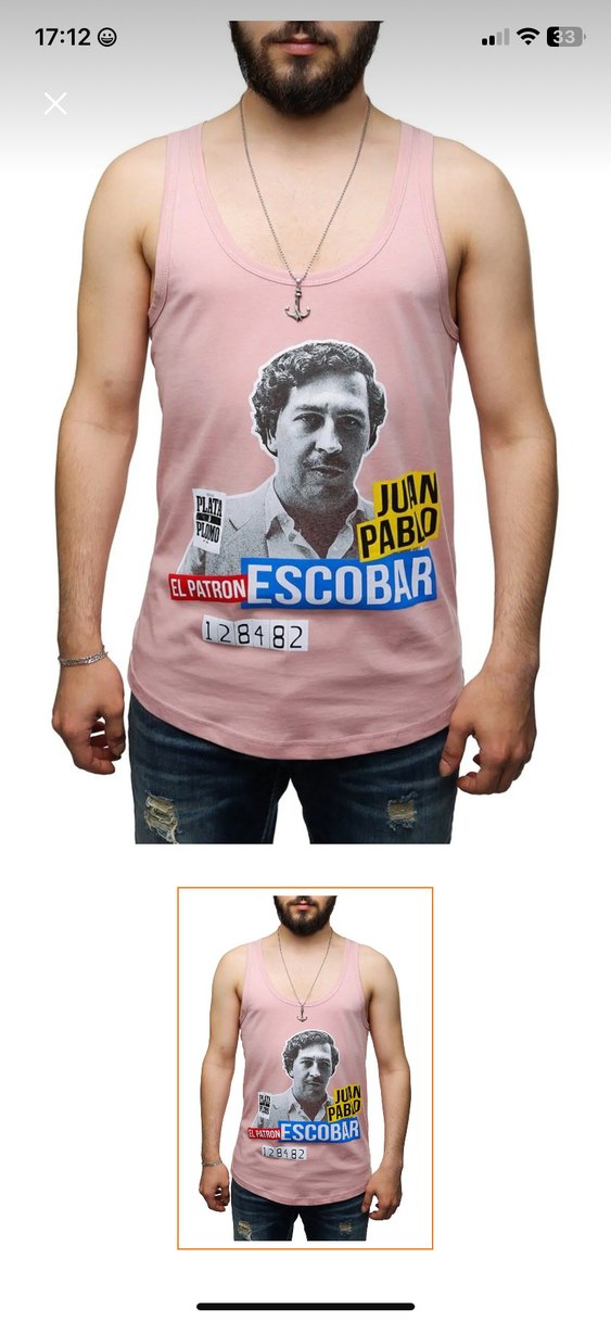 Pembe Baskılı Pamuklu Atlet - Görsel 3