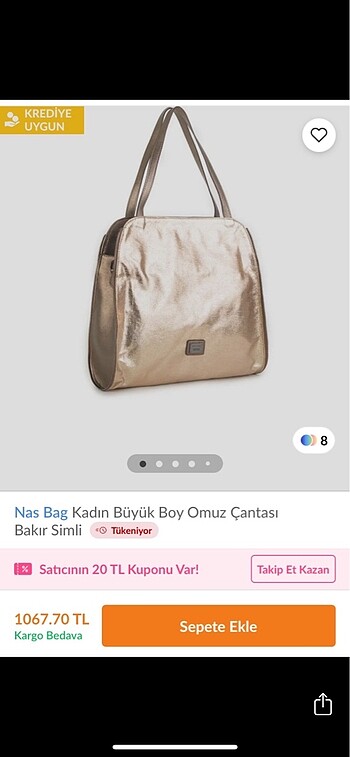 Nas Bag Çanta Bakır Rengi