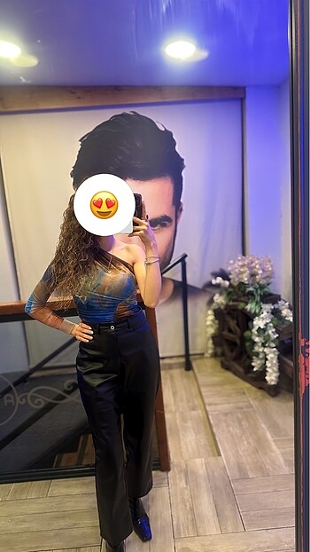 Zara tek omuz bluz