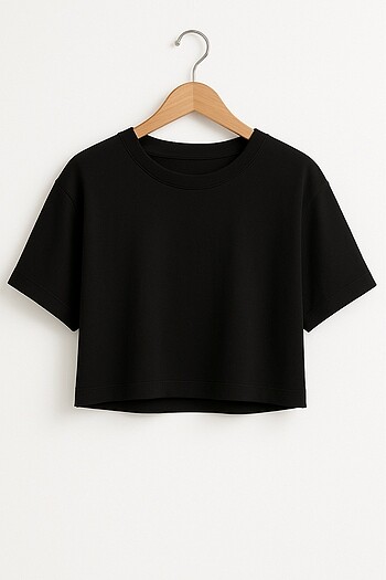 Diğer Siyah Oversize Tişört Basic