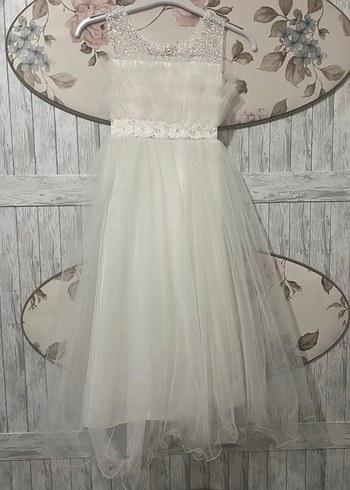 Mavi Uzun Fırfırlı Abiye Elbise ve gelinlik - Görsel 4