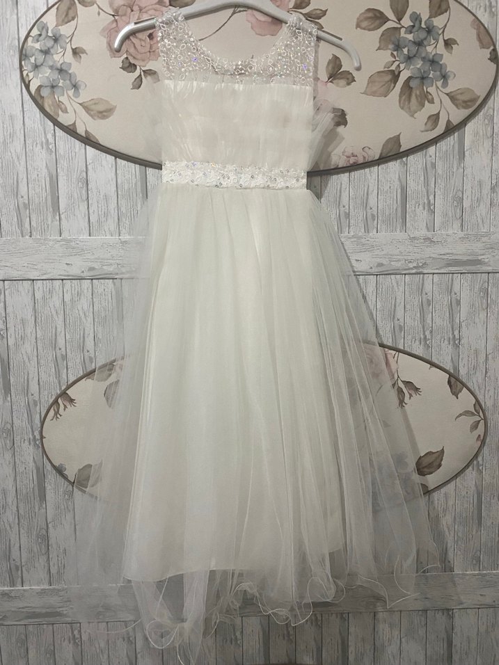 Mavi Uzun Fırfırlı Abiye Elbise ve gelinlik - Görsel 4