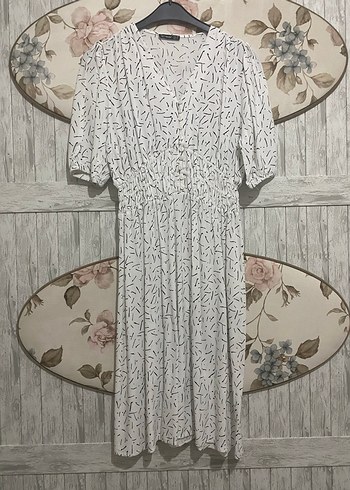 Leopar Desenli Uzun Bohem Elbise - Görsel 5