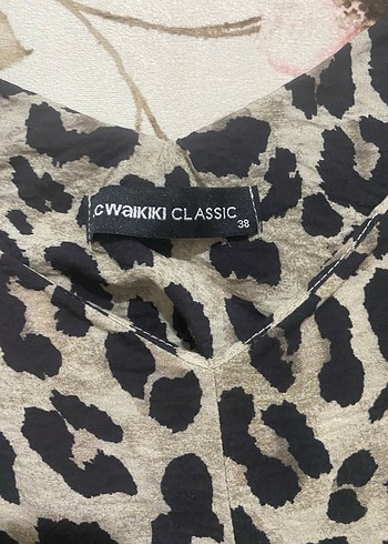 Leopar Desenli Uzun Bohem Elbise - Görsel 3