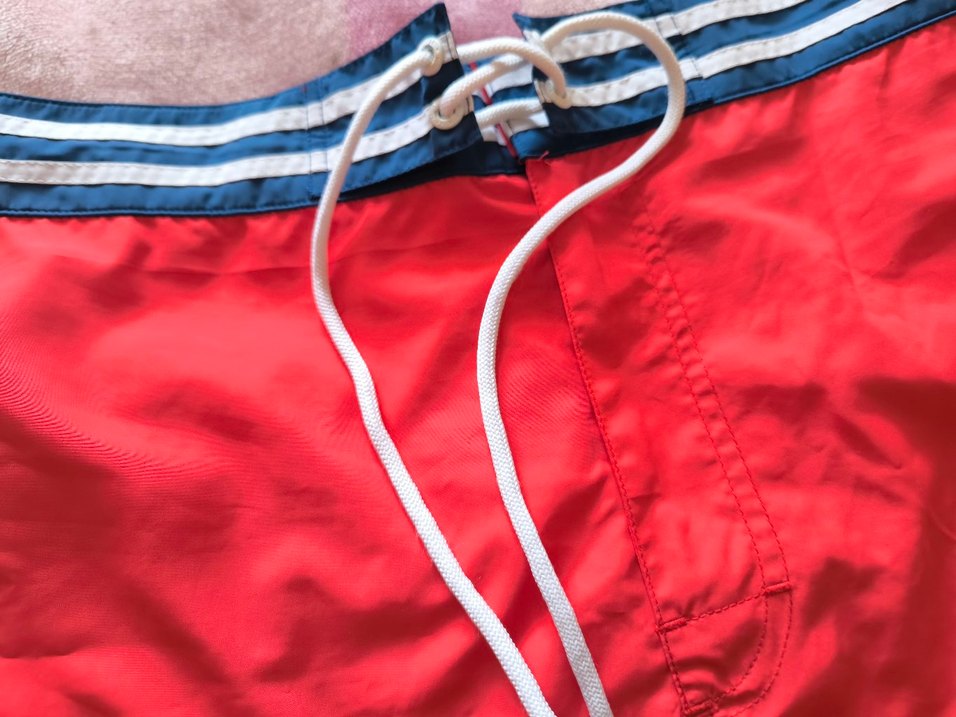 Fermuarlı Kırmızı Erkek Yüzme Şortu - Görsel 4
