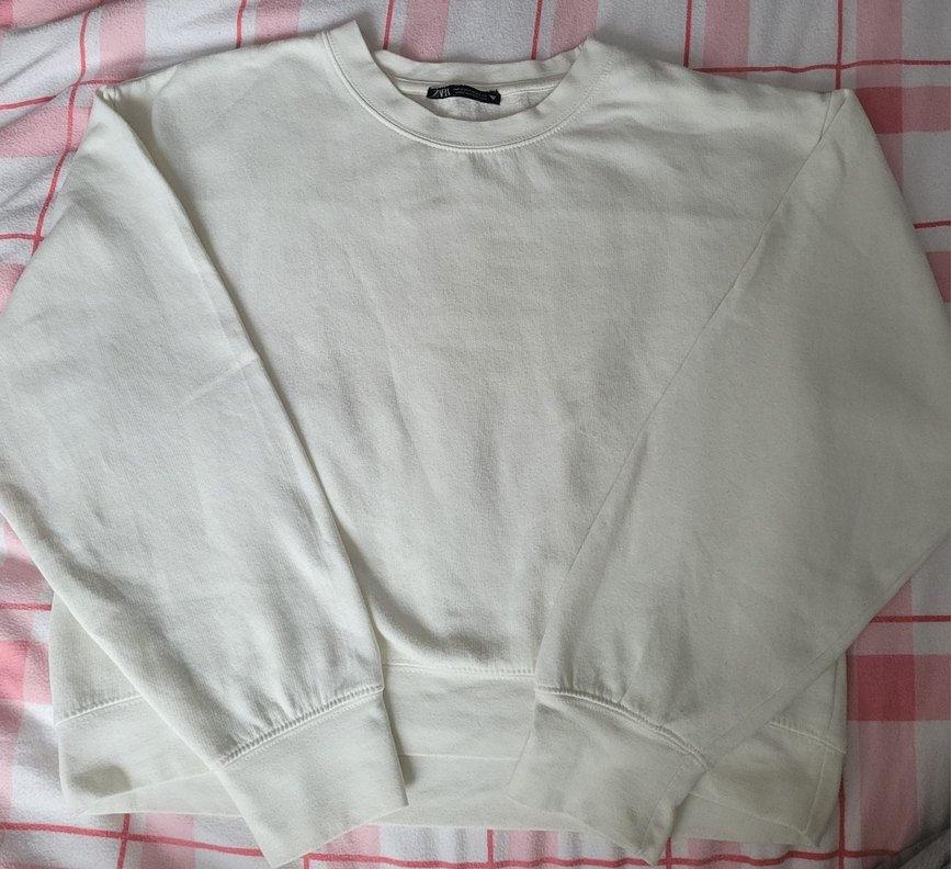 Zara Beyaz Sweatshirt - Görsel 3