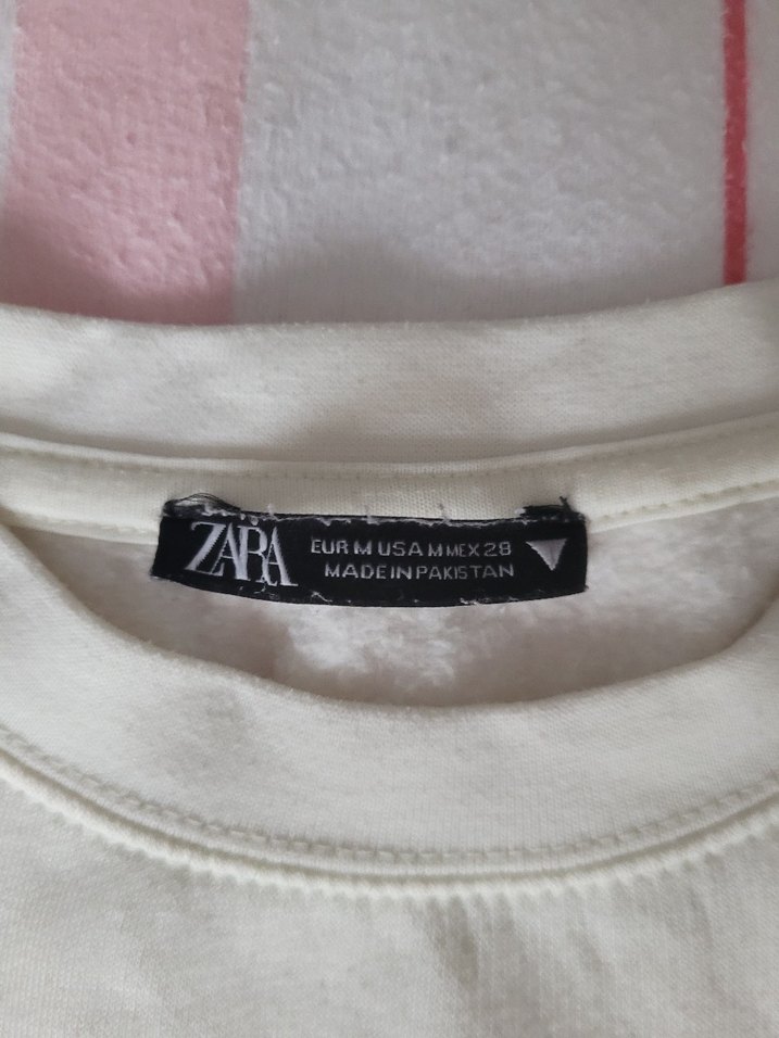 Zara Beyaz Sweatshirt - Görsel 2