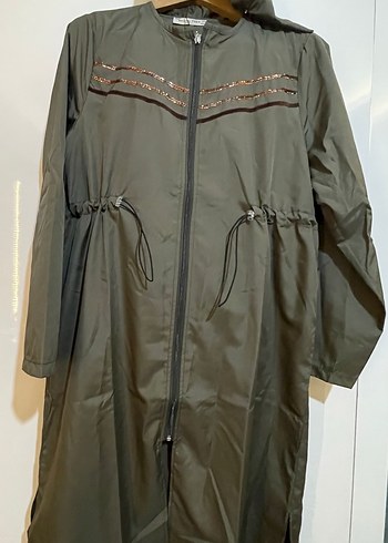 Kadın Haki Uzun Fermuarlı haşema mayo - Görsel 3