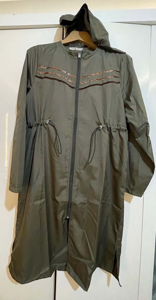 Kadın Haki Uzun Fermuarlı haşema mayo - Görsel 3