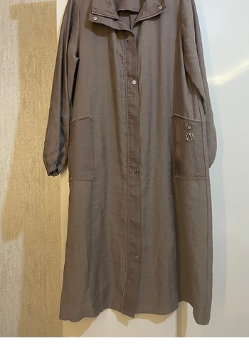 İpek kupra mevsimlik kap pardesü - Görsel 2