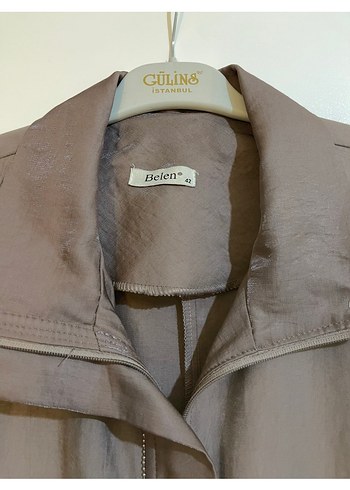 İpek kupra mevsimlik kap pardesü - Görsel 3