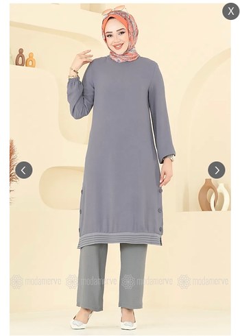 Ayrobin kumaş takım tunik - Görsel 5