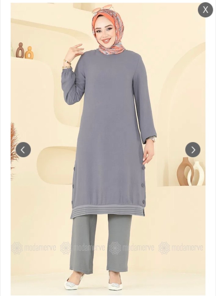 Ayrobin kumaş takım tunik - Görsel 5