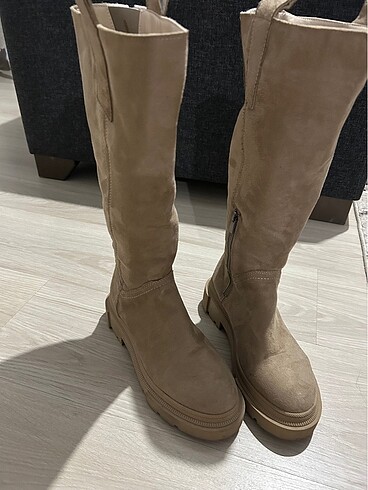 Bej Nude Kadın Çizme