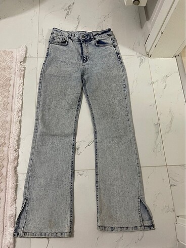 36 Beden mavi Renk Jean İspanyol pantolon