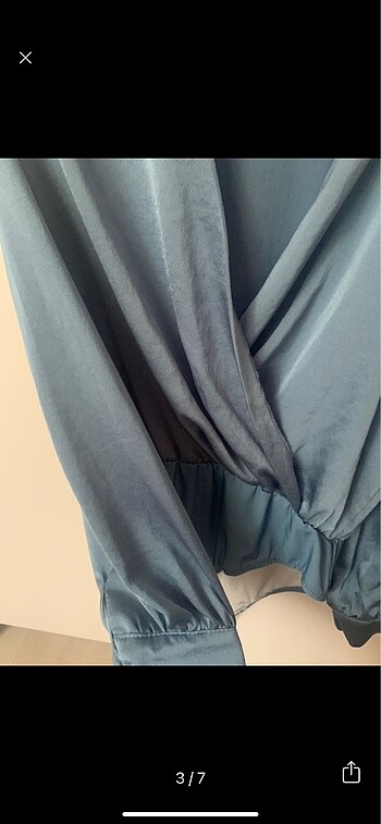 m Beden Kruvaze yaka bodysuit