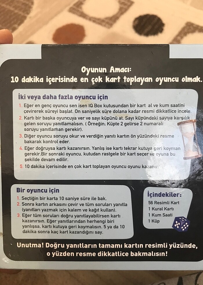 IQ Box ilk resimlerim kutu oyunu - Görsel 4