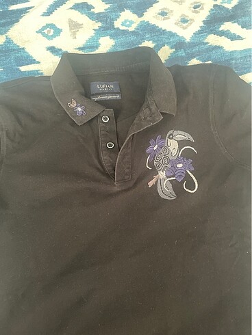 Lufian Lufian elegant s beden siyah tşört