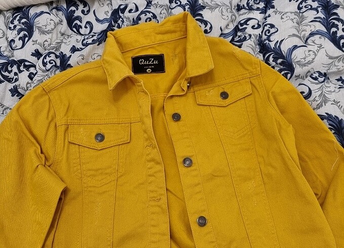 Sarı Oversize Ceket