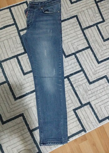 Erkek mavi Denim Regular Fit Kot Pantolon - Görsel 2