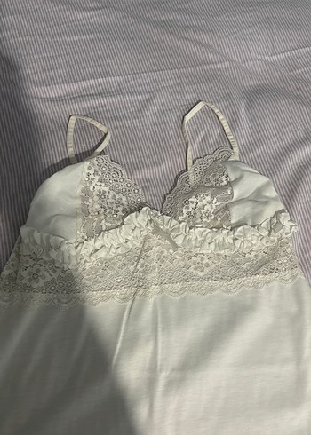 Beyaz Bohem Uzun Kollu Kadın Sabahlık - Görsel 4