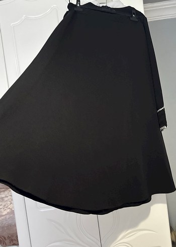 Düğmeli Siyah Uzun Kollu Kadın  Takım - Görsel 8