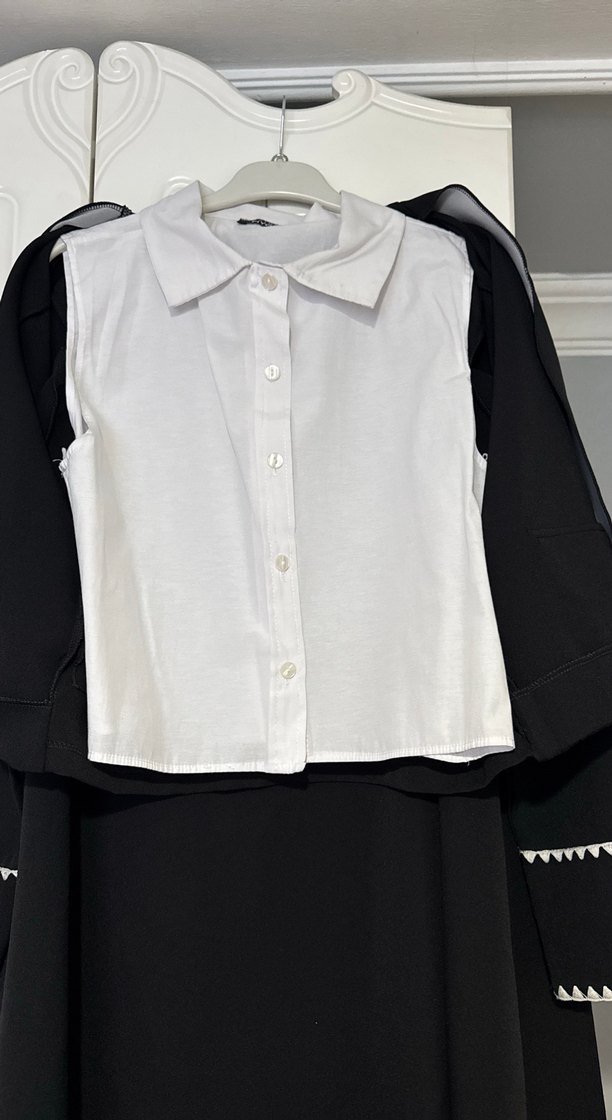 Düğmeli Siyah Uzun Kollu Kadın  Takım - Görsel 5