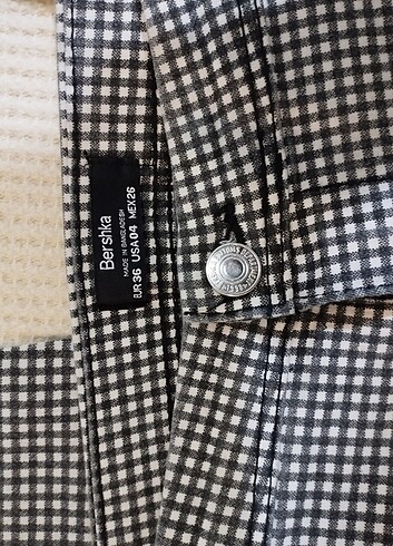 BERSHKA KARELİ PANTOLON - Görsel 3