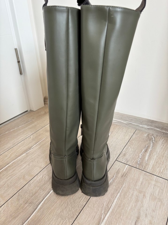 Kadın Haki Dizüstü Stiletto Bot Stradivarius - Görsel 2