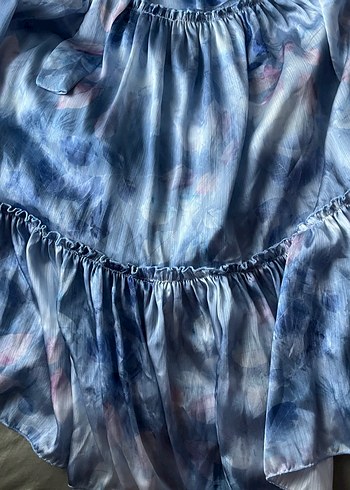 Bohem Uzun Kol Detaylı Bağlamalı Elbise - Görsel 2