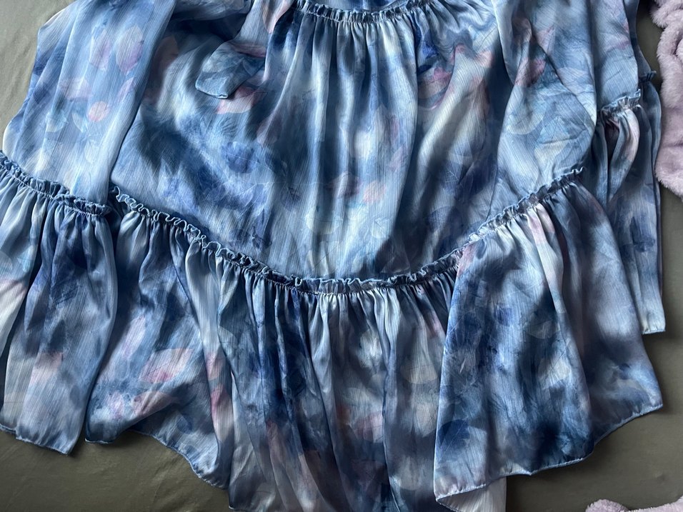 Bohem Uzun Kol Detaylı Bağlamalı Elbise - Görsel 2