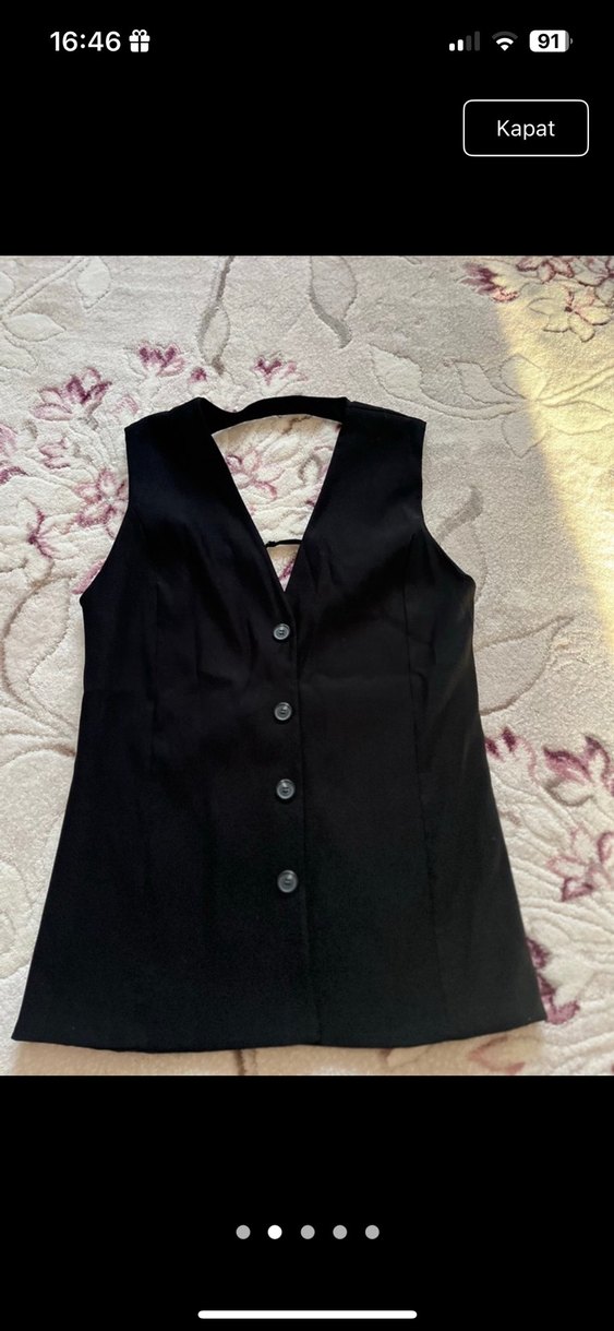 Zara sırt dekolteli yelek - Görsel 2