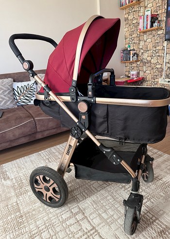 Bordo Bebek Arabası, Dayanıklı ve Konforlu - Görsel 5