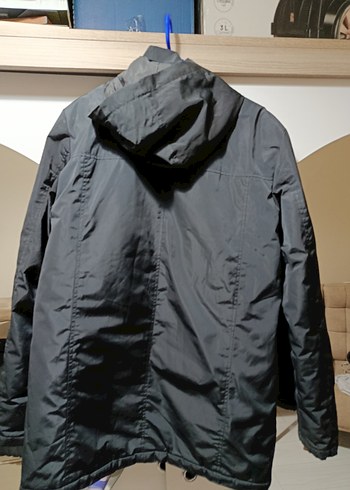 siyah Erkek Midi Boy Fermuarlı Mont içi polarlıdir - Görsel 2