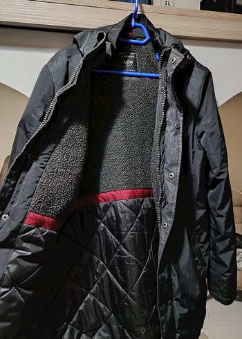 siyah Erkek Midi Boy Fermuarlı Mont içi polarlıdir - Görsel 3