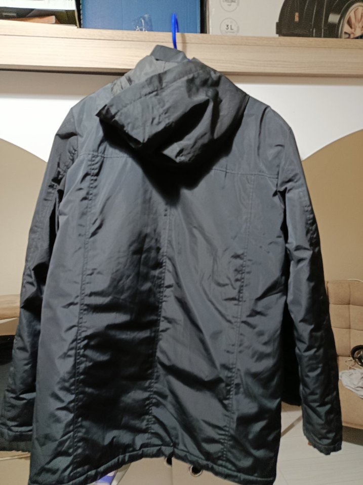 siyah Erkek Midi Boy Fermuarlı Mont içi polarlıdir - Görsel 2