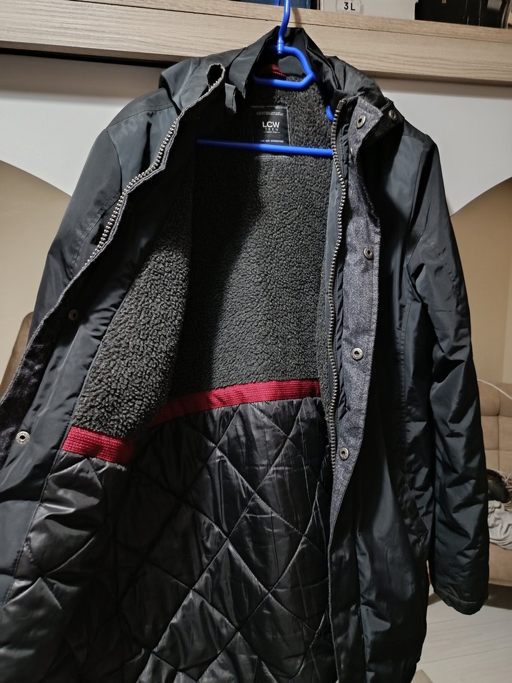 siyah Erkek Midi Boy Fermuarlı Mont içi polarlıdir - Görsel 3