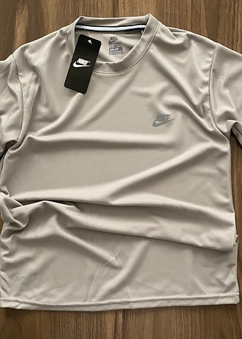 Gri Unisex Spor Tişörtü