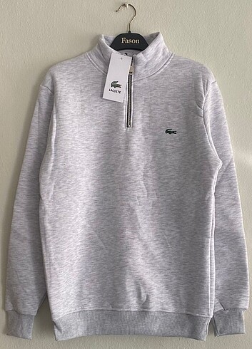 Unisex Yarım Fermuarlı Sweat 