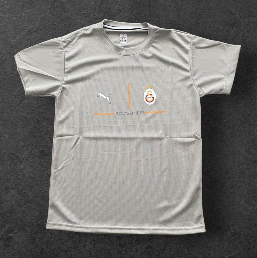 Unisex Gri Kısa Kollu Forma - Görsel 2