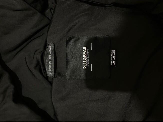 m Beden Pull and bear siyah mont