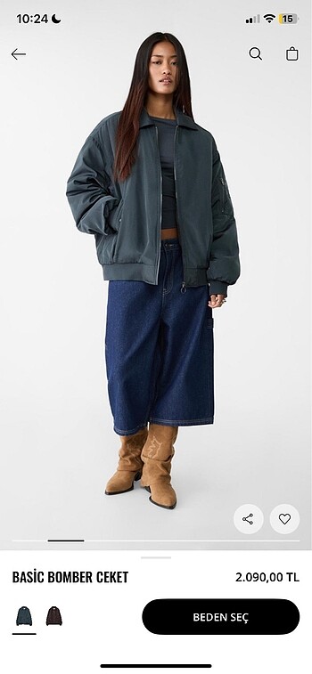 Stradivarius bomber ceket