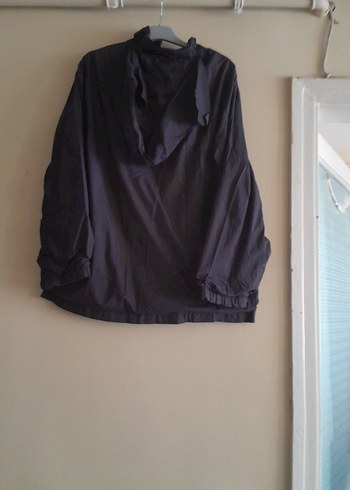 Erkek Siyah Rahat Kesim Yağmurluk - Görsel 3