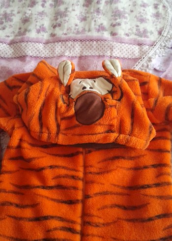 Turuncu kaplan  Desenli çocuk Tulumu - Görsel 4